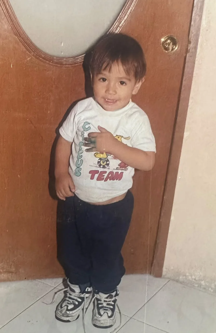 Mauricio Talavera de niño